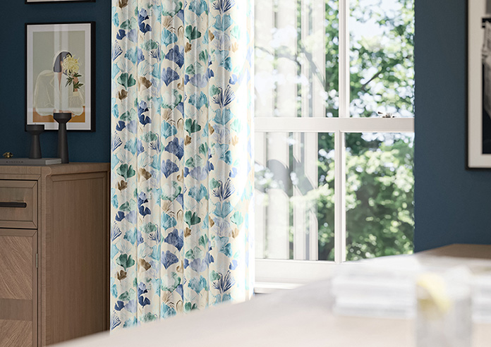 Palm Beach Faux Silk, Cool Water - Made to Measure Curtain - Image 5